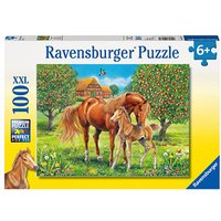 Ravensburger XXL Pferdeglück auf der Wiese Puzzle, 100 Teile von Ravensburger