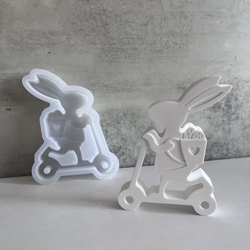 Silikonformen Gießformen Ostern, Osterhase Silikonform Kaninchen Motorroller Silikonform Ostern Silikonform Hase Gipsformen Ostern Gießform Hase Giessformen Silikon Ostern Frühling von RawWeFactic