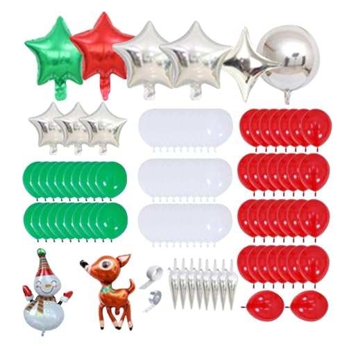 Merry Balloons Arch Set - Garland Arch Kit Red Green Balloons | Classic And Safe Decor Balloons Garland For New Year And Surprised von Raxove