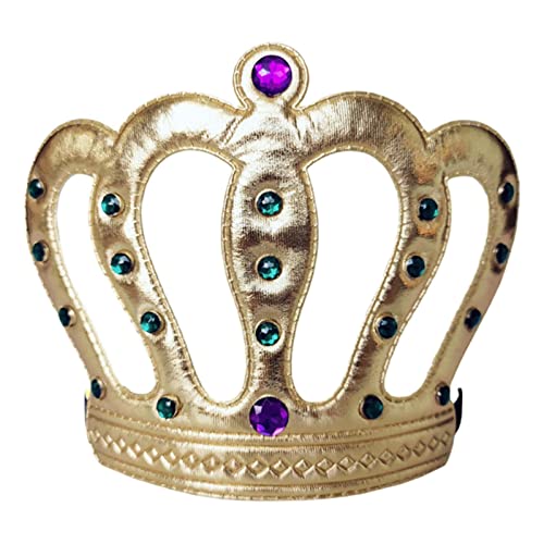 Raxove King Crown Stirnband | Gold Queen King Birthday Crown | King Crown mit Vliesstoff für Geburtstag Urlaub Foto Requisiten Kinder von Raxove