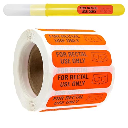 Rectal Use Only Stickers - Rectal Use Decals | Funny Joke Label Sticker Sticker, Funny Joke Label Sticker, Prank Sticker Labels for Adults Accessories von Raxove