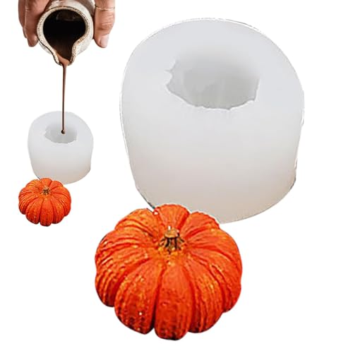 Silikonform mit Blättern, Halloween-Silikonblätter, 3D-Kürbis-Ahornblätter, Silikonformen zum Basteln, Basteln, Dekoration, Kerzenherstellungs-Set für Halloween, Thanksgiving von Raxove