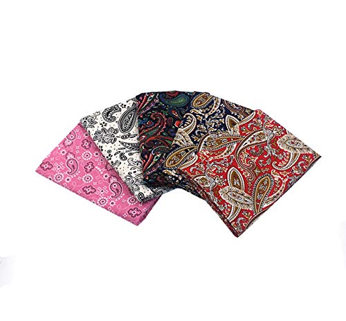 RayLineDo® 5X Verschiedene Muster Paisley Style 100% Baumwolle Popelin Stoff Fat Quarter Bundle 46 x 56cm (Appox 18 "x 22") Patchwork Quilting Stoff von RayLineDo