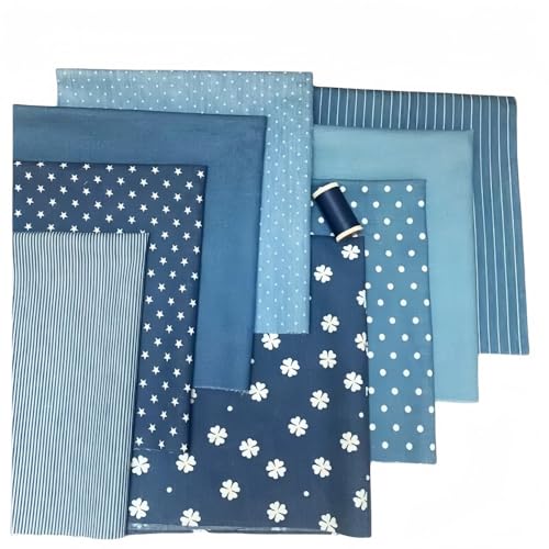 RayLineDo 8 Stück 48 x 48 cm gewaschener Jeansstoff Baumwolle Canvas Jeans Material Patchwork Quilten Nähen DIY Stoff RayLineDo 8 Stück 48 x 48 cm gewaschener Jeansstoff Baumwolle Canvas Jeans Material Patchwork Quilten Nähen DIY Stoff von RayLineDo