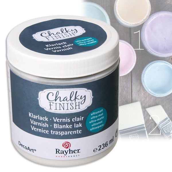 Chalky Finish Klarlack Ultramatt, 236ml, Versiegelung für d. Außenbeeich von Rayher Hobby GmbH