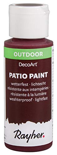 Rayher 38610304 Patio Paint, brombeere, Flasche 59 ml, wetterfeste Acrylfarbe für Den Außenbereich, lichtecht, Farbe für Innen und außen, Outdoor-Farbe von Rayher