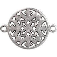 Charms-Verbinder "Mandala" - Silber von Silber