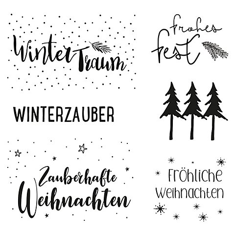 Clear Stempel-Set "Weihnachtsgrüße" von Rayher