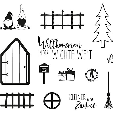 Clear Stempel-Set "Wichtelwelt" von Rayher