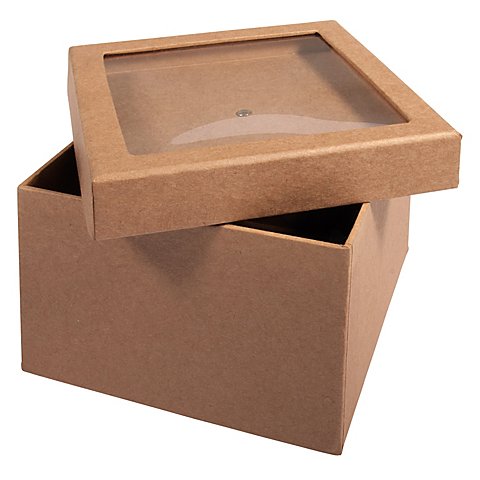 Pappmaché-Box mit Schütteldeckel, 12,5 x 12,5 x 9 cm von Rayher