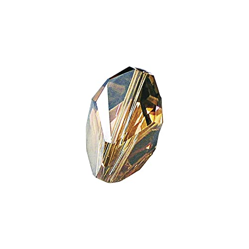 RAYHER 14150639 Swarovski Kristall-Cubist-Perle, 16 x 10 mm, Dose 1 Stück, kupfergold von Rayher