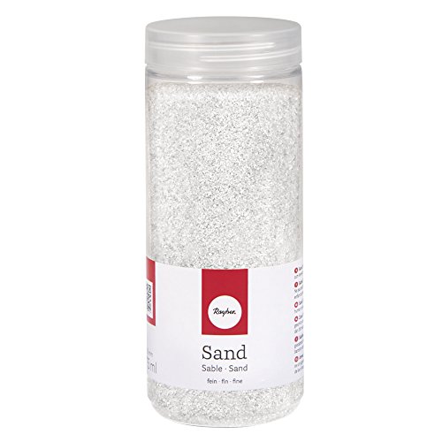 RAYHER HOBBY Rayher 39339102 Sand, fein, 0,1-0,5 mm, Dose 475 ml, weiß von Rayher