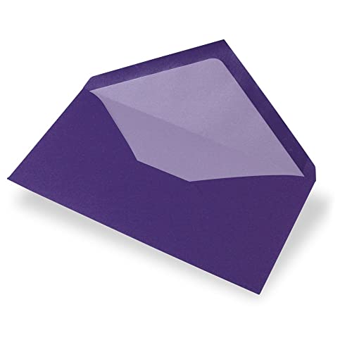 RAYHER - Kuvert DIN lang, 220x110 mm, uni, 90g, Beutel 5 Stück, violet von Rayher