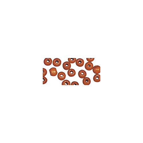 Rayher 1250434 Holz Perlen FSC 100 %, poliert, 12 mm ø, SB-Btl 32 Stück, orange von Rayher