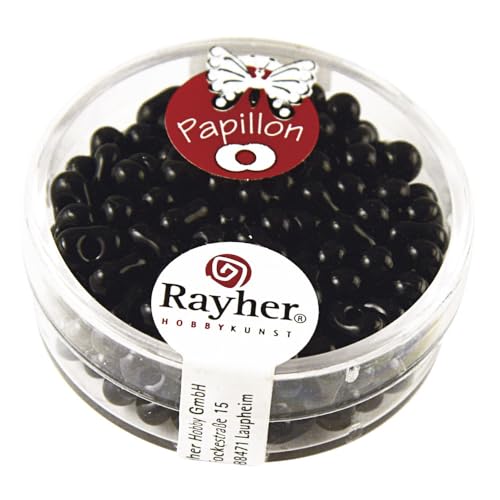 Rayher 14143576 Papillon-Rocailles, schwarz von Rayher