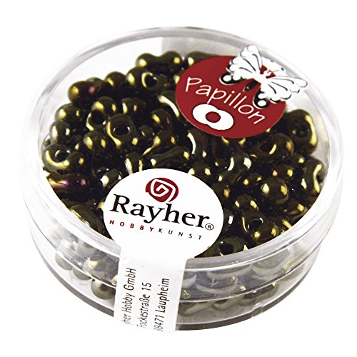 Rayher 14143639 Papillon-Rocailles, kupfergold von Rayher