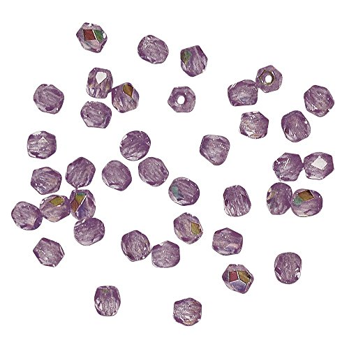 Rayher - 14200820 - Glas Schliffperle, 4mm, irisierend, amethyst von Rayher