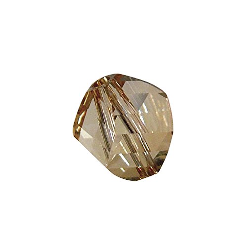 Rayher 14325862 Swarovski Kristall-Helix-Perle, 6 mm, Dose 10 Stück, golden Shadow von Rayher