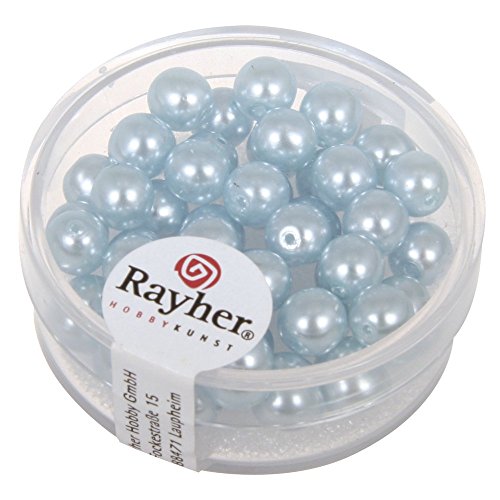 Rayher - 14401356 - Renaissance Glaswachsperlen, 6 mm ø, Dose 45 Stück von Rayher