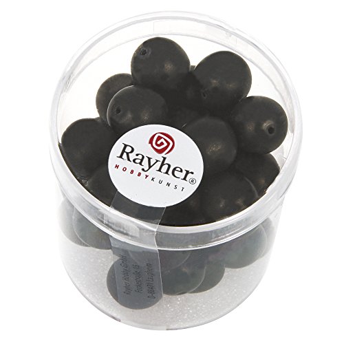 Rayher - 14449576 - Renaissance Glaswachsperlen, matt , 10 mm, Dose 35 von Rayher