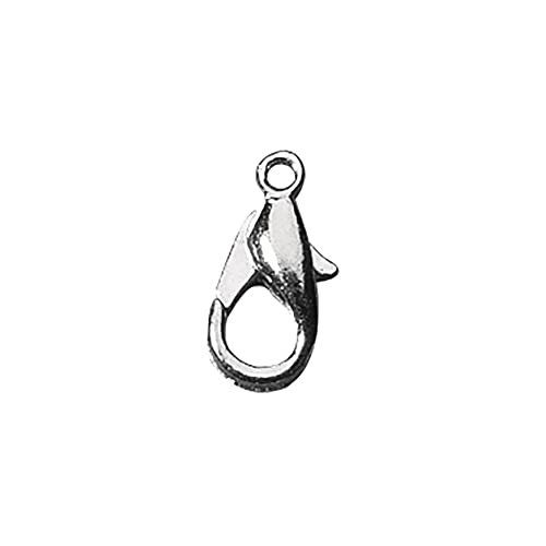 Rayher 2219521 Karabiner-Schließe, 13 mm, SB-Btl 2 Stück, platin von Rayher