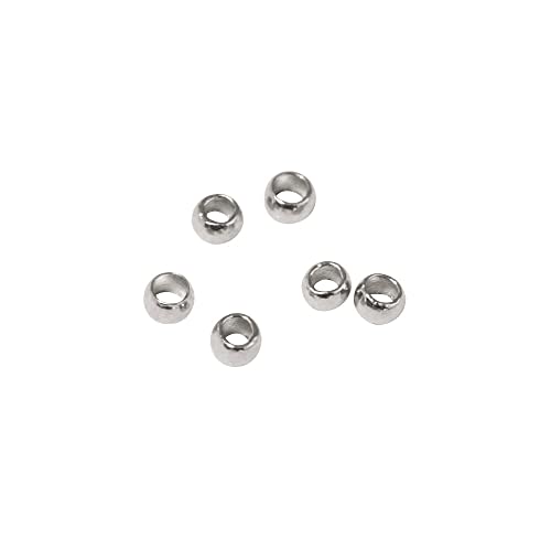 Rayher 2225221 Quetschperle, I: 0,8mm ø, A: 1,5mm ø, SB-Btl 40Stück, p von Rayher