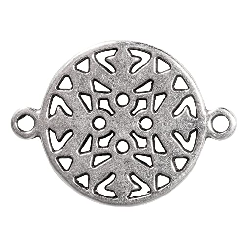 Rayher 2269122 Metall-Zierelement Ornament rund, 15mm, Ã–sen 1mm ø, SB- von Rayher