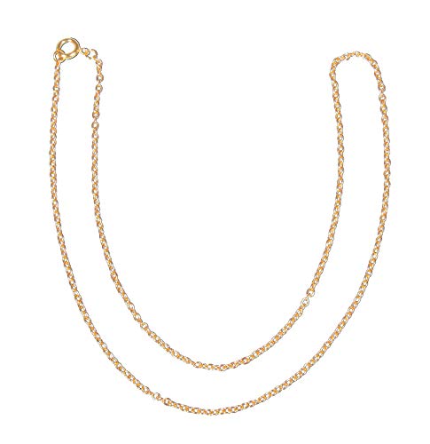 Rayher 22789616 Gliederkette, gold, 45cm, 2x3mm, SB-Btl 1Stück, Normal von Rayher