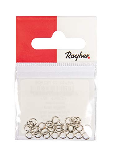 Rayher 22792606 Ringel rund, 4.2mm, silber, Stärke 0.6mm, SB-Btl 30Stück, Normal von Rayher