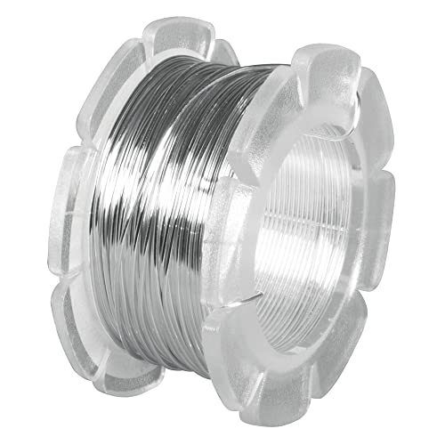 Rayher 2405022 Schmuckdraht, 0,5 mm ø, Rolle 8 m, silber von Rayher