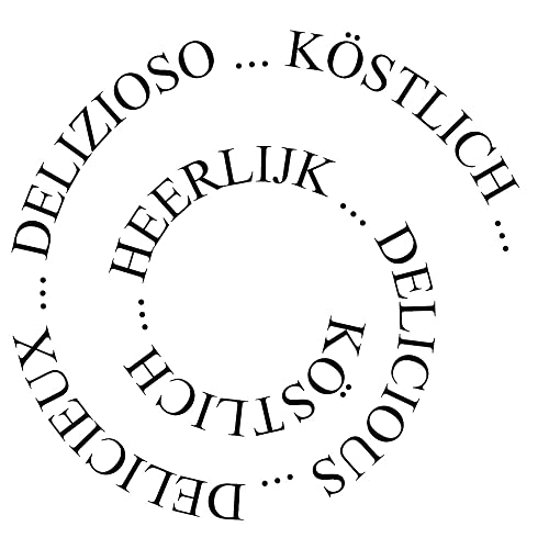 Rayher 28257000, Stempel Spirale Köstlich, 6 x 6 cm von Rayher