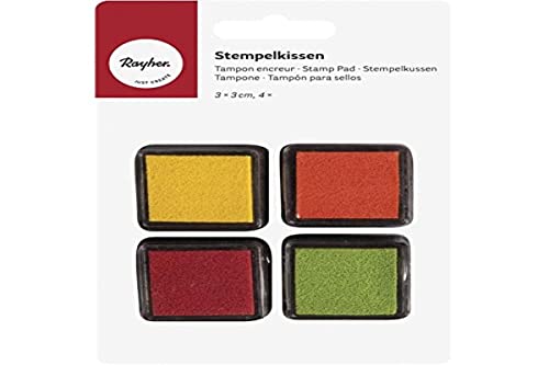 Rayher - 29014000 - Mini-Stempelkissen Set - Spring, 3x3cm, SB-Blister von Rayher