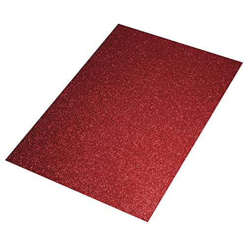 Rayher 3005118 Crepla Platte Glitter, 30x45x0,2cm, rot von Rayher