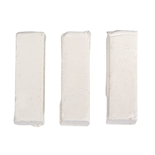 Rayher 3103202 Farbpigmente für Wachs und Kerzen-Gel, weiß, 1 x 1 x 2,9 cm, Btl. 3 Stück, Kerzenwachs färben, intensive Farbgebung von Rayher