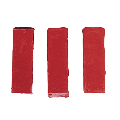 RAYHER HOBBY Rayher 3103218 Farbpigmente für Wachs und Kerzen-Gel, rot, 1 x 1 x 2,9 cm, Btl. 3 Stück, Kerzenwachs färben, intensive Farbgebung von Rayher