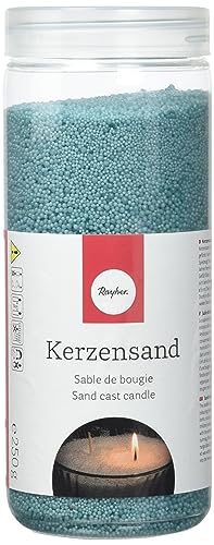 Rayher 31597404 Kerzensand mit 2 Dochten, türkis von Rayher