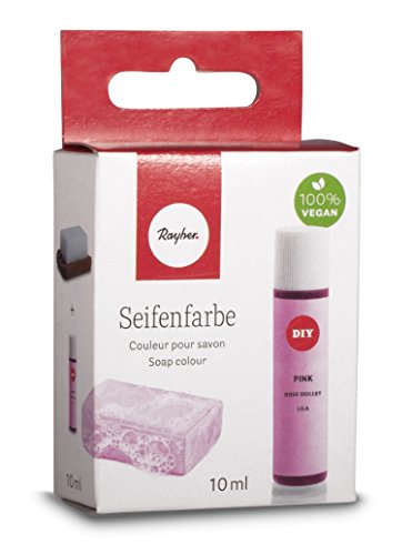 Rayher 34246264 Seifenfarbe, Sb-Box 10ml, Farbe auf Wasserbasis, Pink, 10.3 x 6 x 2.7 cm von Rayher