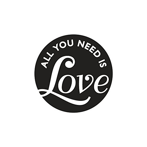 Rayher 34310000 Labels GB All you need is Love, 45mm ø, SB-Btl 1Stück von Rayher