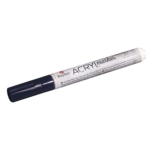 Rayher 35007314 Acryl-Marker, Rundspitze 2-4 mm, mit Ventil, violett von Rayher