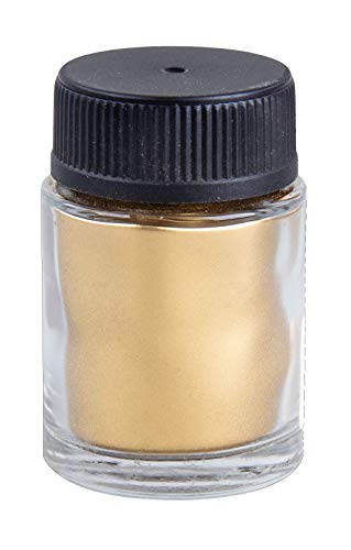 Rayher 35036616 Metallic-Pigmente fein, gold, Flasche 20 ml, Metallicpigment gold zum Einfärben und Veredeln von Lacken, Farben, Kunstharzen, Gießharz Pigmentpulver von Rayher