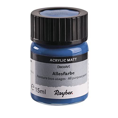 Rayher 38039384 Allesfarbe, Glas 15 ml, ultrablau von Rayher