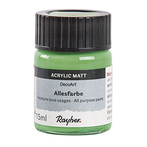 Rayher 38039422 Allesfarbe, Glas 15 ml, grasgrün von Rayher