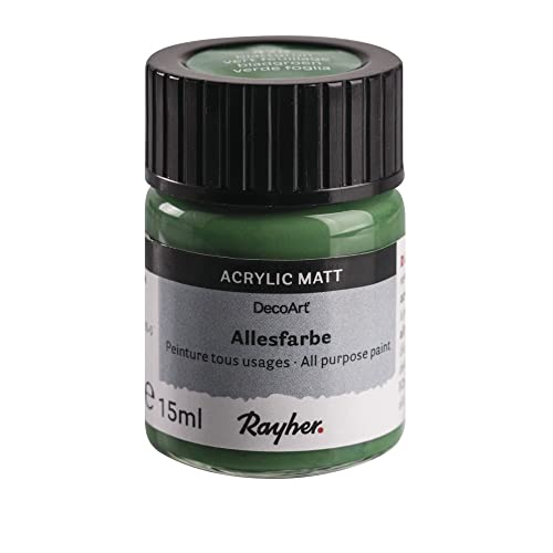 Rayher 38039428 Allesfarbe, Glas 15 ml, blattgrün von Rayher