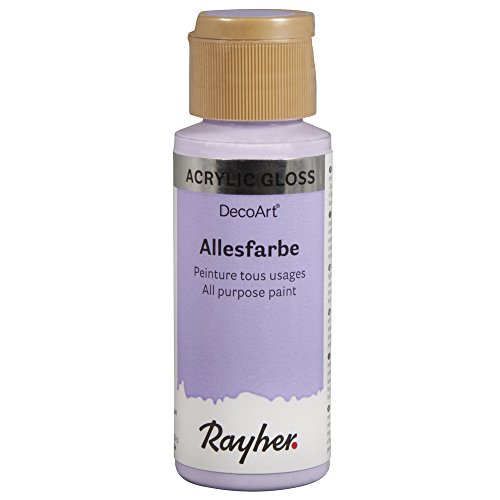 Rayher 38485308 Allesfarbe Gloss, Flasche 59ml, flieder von Rayher