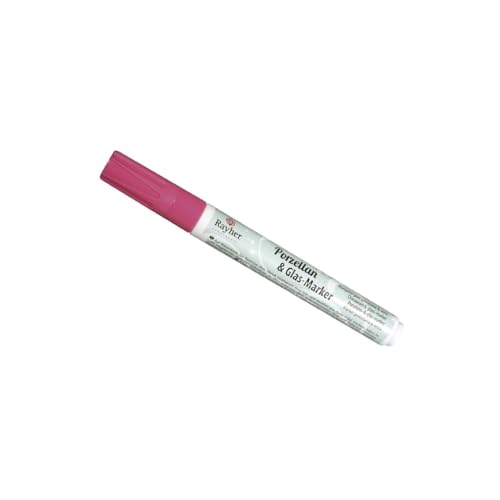 Rayher 38709262 Porzellan&Glas-Marker, 1-2 mm, babyrosa von Rayher