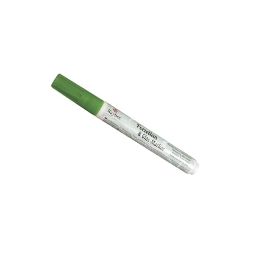 Rayher 38709426 Porzellan&Glas-Marker, 1-2 mm, immergrün von Rayher