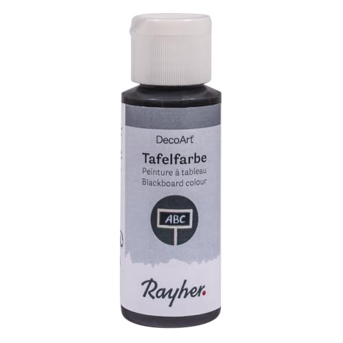 Rayher 38807000 Tafelfarbe schwarz, Flasche 59 ml von Rayher