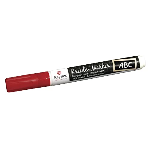 Rayher 38830280 Kreide-Marker, Keilspitze 2-6 mm, feuerrot von Rayher