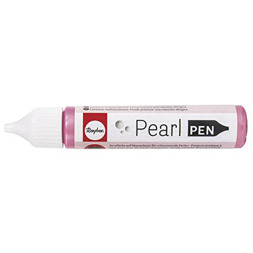 Rayher 38890258 Pearl-Pen, Flasche 28ml, rosé von Rayher