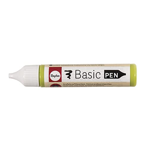 Rayher 38891414 Basic-Pen, Flasche 28ml, lindgrün von Rayher